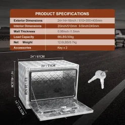 VEVOR Underbody Truck Box, 24