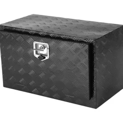 VEVOR Underbody Truck Box, 30" x 14" x 16" Pickup Storage Box, Heavy Duty Aluminum Diamond Plate Tool Box with Lock and Keys, Waterproof Trailer Storage Box with T-Handle Latch for Truck, Van, Trailer
