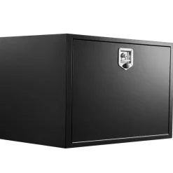 VEVOR Underbody Truck Tool Box, 36 x 24 x 24 Inch Heavy Duty Steel Trailer Storage Box with Lock & Keys, Waterproof Trailer Storage Organizer Under Body Chest with T-Handle for Truck, Van, SUV, Black