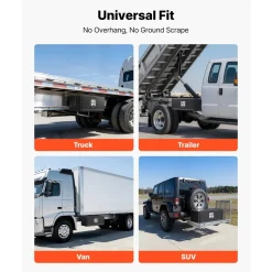 VEVOR Underbody Truck Tool Box, 27 x 10 x 10 Inch Heavy Duty Steel Trailer Storage Box with Lock & Keys, Waterproof Trailer Storage Organizer Under Body Chest with T-Handle for Truck, Van, SUV, Black