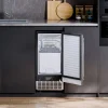 VEVOR Undercounter Built-in Ice Maker, 80 Lbs/Day Under Counter Ice Maker Machine with Drain Pump Reversible Door Stainless Steel, Freestanding Ice Maker for Commercial Home Kitchen