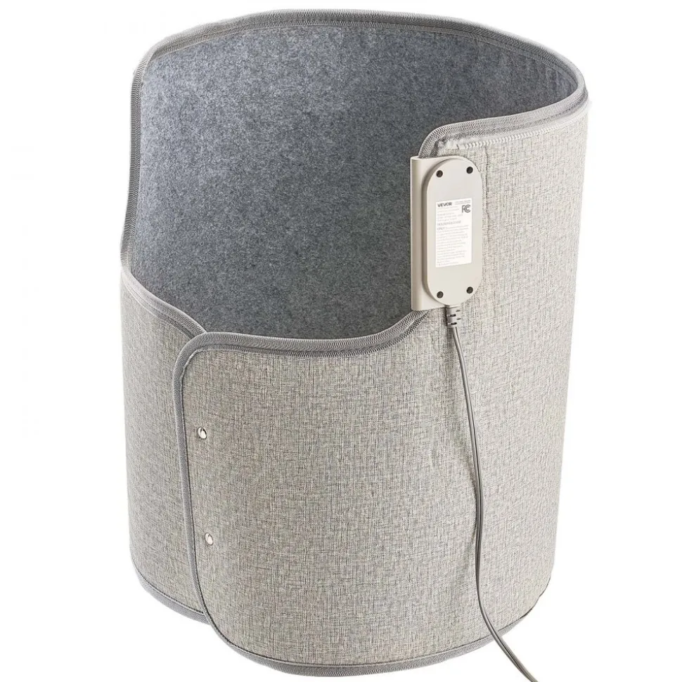 VEVOR Under Desk Space Heater,Rollable Foot Warmer Portable for Home&Office,Timer & Secure,Quiet for Legs,Ankles,Touch&Remote Control Personal Electric Round Surround Warming Pad,Over-Heat Protection