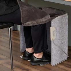 VEVOR Under Desk Space Heater,Foldble Foot Warmer Portable for Home&Office,Timer & Secure,Quiet for Legs,Ankles,Touch&Remote Control Personal Electric Wall Foot Warming Pad,Over-Heat Protection