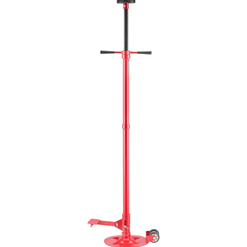VEVOR Underhoist Support Stand, 1 Ton (2204 lbs) Capacity Under Hoist Jack Stand with Handle, Adjustable Height, Bearing Mounted Spin Handle, Self-Locking Threaded Screw, Support Vehicle Components