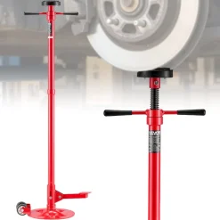 VEVOR Underhoist Support Stand, 1 Ton (2204 lbs) Capacity Under Hoist Jack Stand with Handle, Adjustable Height, Bearing Mounted Spin Handle, Self-Locking Threaded Screw, Support Vehicle Components