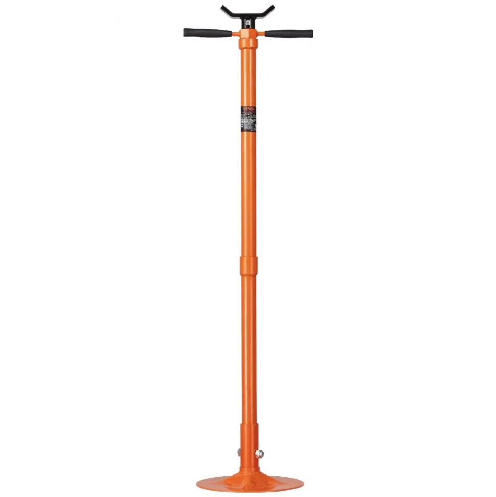 VEVOR Underhoist Support Stand, 3/4 Ton Capacity Under Hoist Jack Stand, Lifting from 52.8 to 76 in, Self-Locking Threaded Screw, Bearing Mounted Spin Handle Pole Jack, Support Vehicle Components