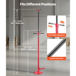 VEVOR Underhoist Support Stand, 3/4 Ton (1653 lbs) Capacity Under Hoist Jack Stand, Lifting from 51.97