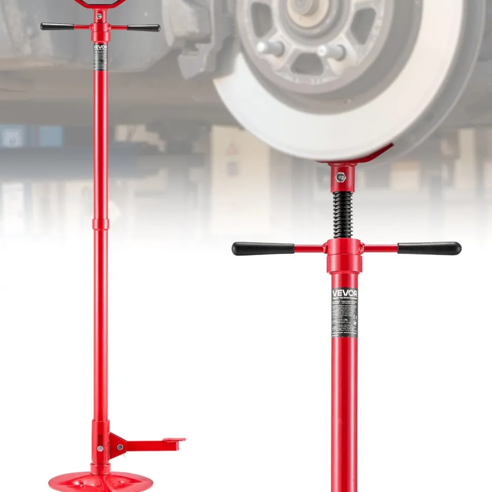 VEVOR Underhoist Support Stand, 3/4 Ton (1653 lbs) Capacity Under Hoist Jack Stand, Lifting from 51.97" to 80", Bearing Mounted Spin Handle, Foot Pedal, 12" Diameter Base, Support Vehicle Components