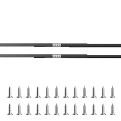VEVOR Undermount Drawer Slides, 32 inch, Full Extension Ball Bearing Under Stair Cabinet Rails, 260 LB Load Capacity Heavy Duty Bottom Stair Cabinet Glides Track Runners,for DIY Replacement, Black