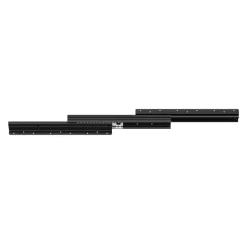 VEVOR Undermount Drawer Slides, 16 inch, Full Extension Ball Bearing Under Stair Cabinet Rails, 260 LB Load Capacity Heavy Duty Bottom Stair Cabinet Glides Track Runners,for DIY Replacement, Black