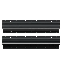 VEVOR Undermount Drawer Slides, 16 inch, Full Extension Ball Bearing Under Stair Cabinet Rails, 260 LB Load Capacity Heavy Duty Bottom Stair Cabinet Glides Track Runners,for DIY Replacement, Black