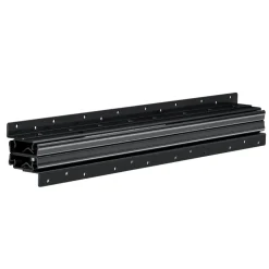 VEVOR Undermount Drawer Slides, 24 inch, Full Extension Ball Bearing Under Stair Cabinet Rails, 260 LB Load Capacity Heavy Duty Bottom Stair Cabinet Glides Track Runners,for DIY Replacement, Black