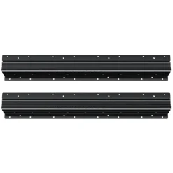 VEVOR Undermount Drawer Slides, 24 inch, Full Extension Ball Bearing Under Stair Cabinet Rails, 260 LB Load Capacity Heavy Duty Bottom Stair Cabinet Glides Track Runners,for DIY Replacement, Black