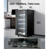 VEVOR 22U Network Cabinet Wall Mount, 23.6 in Depth, 300 lbs Max Load Capacity Server Cabinet Rack Enclosure with Locking Tempered Glass Door, Side Panels, Server Rack for IT Equipment, A/V Devices