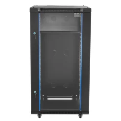 VEVOR 22U Network Cabinet Wall Mount, 23.6 in Depth, 300 lbs Max Load Capacity Server Cabinet Rack Enclosure with Locking Tempered Glass Door, Side Panels, Server Rack for IT Equipment, A/V Devices