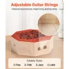 VEVOR Unique Cajon Box Drum, with Internal  Guitar Strings, Portable Wooden Percussion Box, Birch Wood Drum Musical Instrument with Adjustable Strap, for Beginners & Professionals, 11.6 x 11.6 x 4 in
