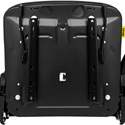 VEVOR Universal Fold Down Forklift Seat with Retractable Safety Belt, Armrest,Adjustable Seat for Excavator, Forklift, Tractor, Skid Loader, Backhoe Dozer Telehandler