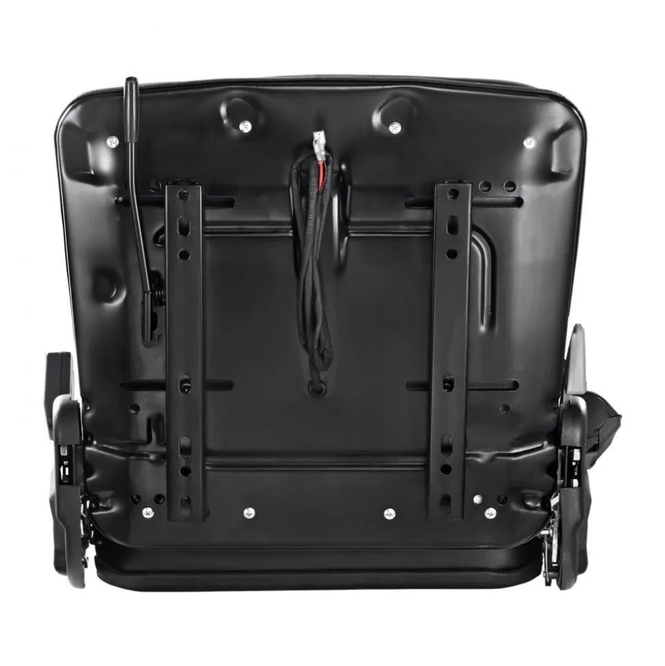 VEVOR Universal Forklift Seat, Fold Down Tractor Seat with Adjustable Angle Back, Micro Switch and Retractable Seatbelt, 6.3-13.4 inch Slot Forklift Seat for Tractor Loader Excavator