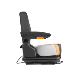 VEVOR Universal Forklift Seat, Tractor Suspension Seat with Adjustable Back, Armrest & Safety Belt, Secure Fold Down Tractor Seat with Micro Switch, Lawnmower Seat for Skid Loader Bulldozer