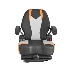 VEVOR Universal Forklift Seat, Tractor Suspension Seat with Adjustable Back, Armrest & Safety Belt, Secure Fold Down Tractor Seat with Micro Switch, Lawnmower Seat for Skid Loader Bulldozer