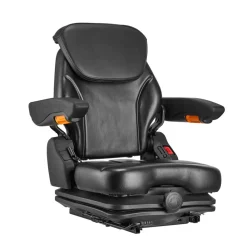 VEVOR Universal Forklift Seat, Tractor Suspension Seat with Adjustable Back, Armrest, Headrest & Safety Belt, Secure Fold Down Tractor Seat with Micro Switch, Lawnmower Seat for Skid Loader Bulldozer