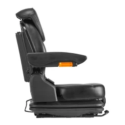 VEVOR Universal Forklift Seat, Tractor Suspension Seat with Adjustable Back, Armrest, Headrest & Safety Belt, Secure Fold Down Tractor Seat with Micro Switch, Lawnmower Seat for Skid Loader Bulldozer