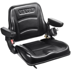 VEVOR Universal Forklift Seat Wrap Around, Universal Tractor Seat with Micro Switch, Adjustable Tractor Suspension Seat with Tilt Fits for John Deere, Ford, Massey Ferguson, New Holland Tractor