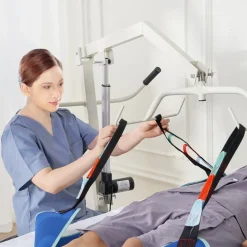 VEVOR Universal Full Body Patient Lift Sling - Large, Patient Lift Medical Sling for Easy Transfer and Bathing, Polyester Patient Aid Transfer Sling for Elderly, Disabled, Bedridden, 600LBS Capacity