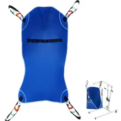 VEVOR Universal Full Body Patient Lift Sling - Large, Patient Lift Medical Sling for Easy Transfer and Bathing, Polyester Patient Aid Transfer Sling for Elderly, Disabled, Bedridden, 600LBS Capacity