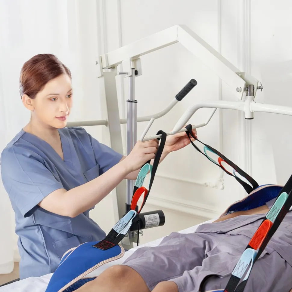 VEVOR Universal Full Body Patient Lift Sling - Medium, Patient Lift Medical Sling for Easy Transfer and Bathing, Polyester Patient Aid Transfer Sling for Elderly, Disabled, Bedridden, 500LBS Capacity