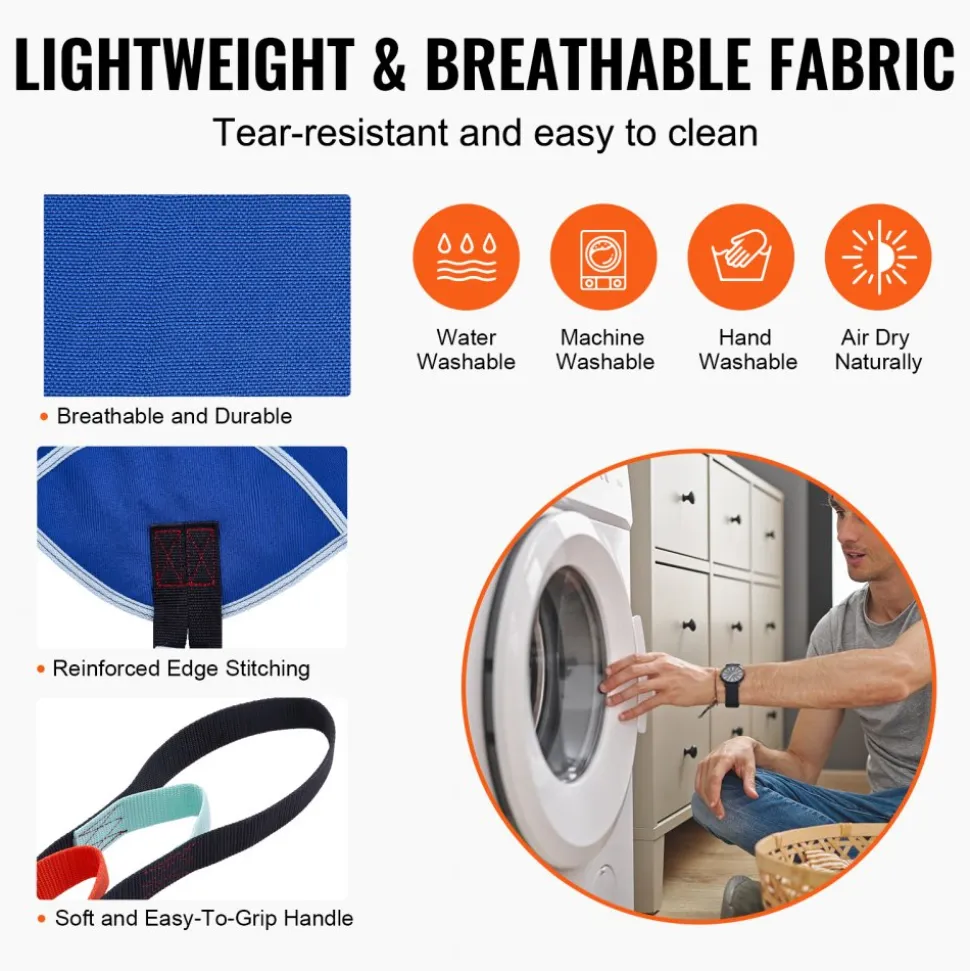 VEVOR Universal Full Body Patient Lift Sling -Small, Patient Lift Medical Sling for Easy Transfer and Bathing, Polyester Patient Aid Transfer Sling for Elderly, Disabled, Bedridden, 600LBS Capacity