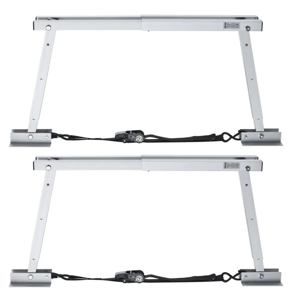 VEVOR Universal RV Stabilizer, RV Bumper Stabilizer for Trailers, Campers, Fifth Wheel, Compact Foldable Design for Easy Storage, Adjustable Height from 12 inch to 28 inch, Reduces RV Wobble, 2PCS