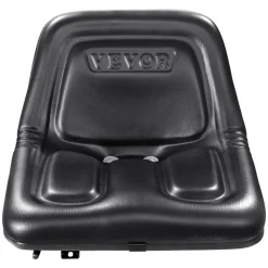 VEVOR Universal Tracor Seat, Lawn Mower Seat with Micro Switch and Drainage Holes, 6.3-13.4 inch Extended Slot Tractor Seat for Tractor Loader Excavator