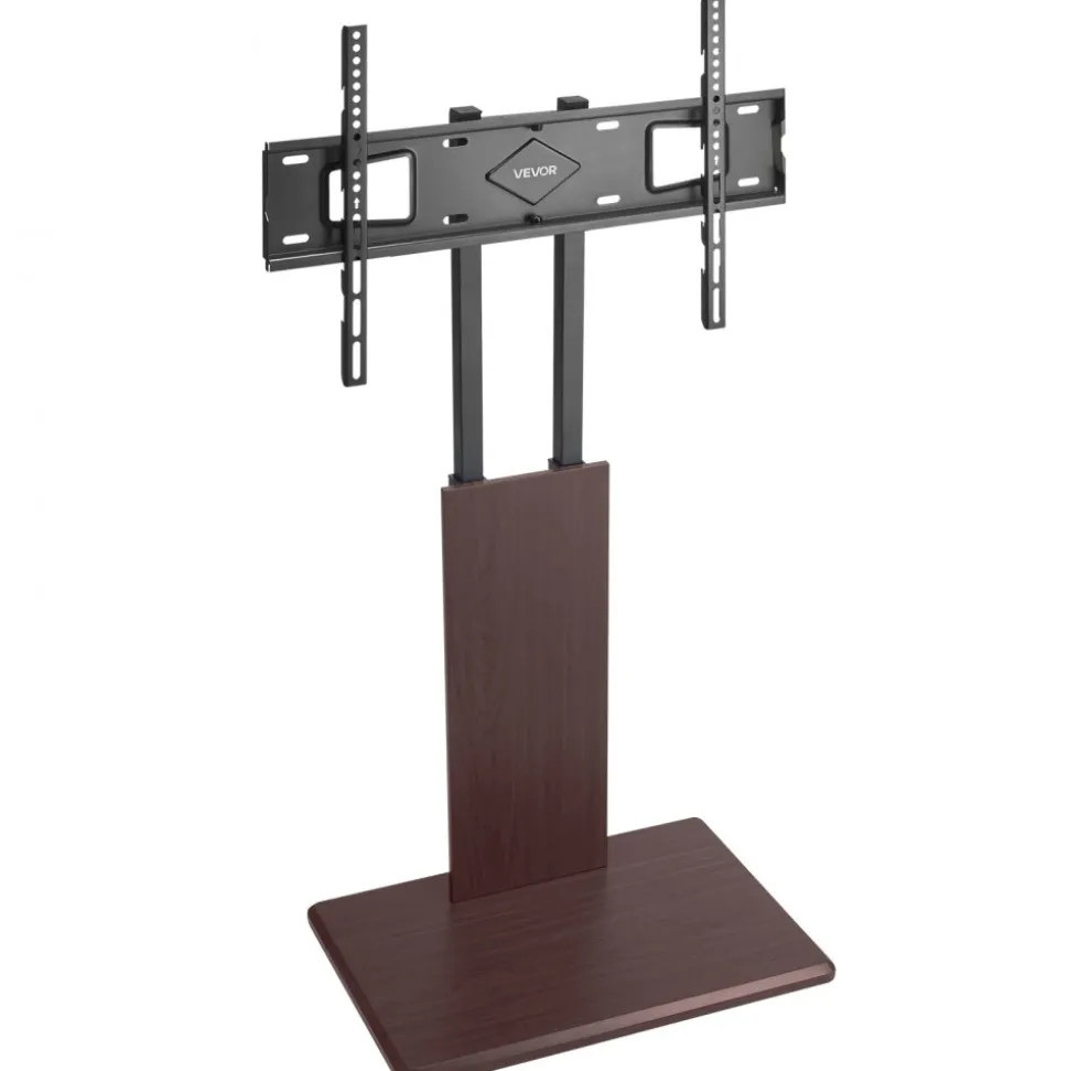 VEVOR Universal TV Stand, Table Top TV Stand for 32-70 inch Screens, Swivel and Height Adjustable TV Mount Stand Holds up to 99 lbs with Power Strip, for Living Room, Bedroom, MAX VESA 600 x 400 mm