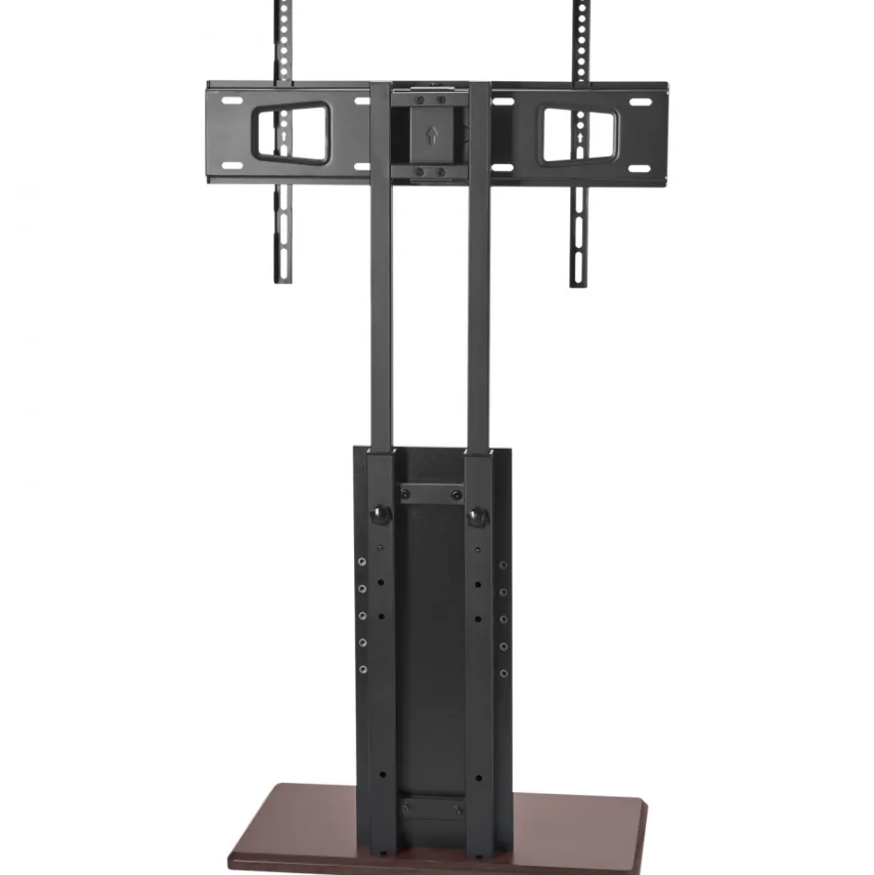 VEVOR Universal TV Stand, Table Top TV Stand for 32-70 inch Screens, Swivel and Height Adjustable TV Mount Stand Holds up to 99 lbs with Power Strip, for Living Room, Bedroom, MAX VESA 600 x 400 mm