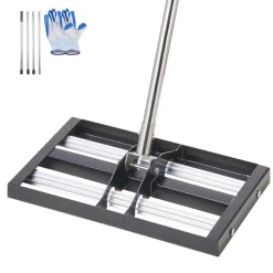 VEVOR Updated Lawn Leveling Rake with Roller, 17