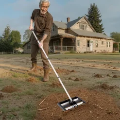 VEVOR Updated Lawn Leveling Rake with Roller, 17