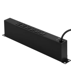 VEVOR 1U PDU, 12 Outlets, Rack Mount Power Strip Fits Standard 19
