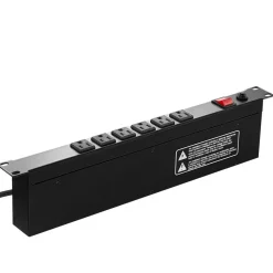 VEVOR 1U PDU, 12 Outlets, Rack Mount Power Strip Fits Standard 19