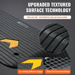 VEVOR Upgraded Rubber Threshold Ramp, 3.5