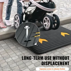 VEVOR Upgraded Rubber Threshold Ramp, 4