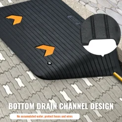 VEVOR Upgraded Rubber Threshold Ramp, 4