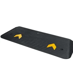 VEVOR Upgraded Rubber Threshold Ramp, 1.5" Rise Wheelchair Ramp Doorway, Natural Curb Ramp Rated 33069 lbs Load Capacity, Non-Slip Textured Surface Rubber Curb Ramp for Wheelchair and Scooter