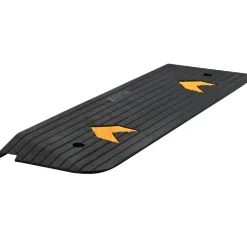 VEVOR Upgraded Rubber Threshold Ramp, 1" Rise Wheelchair Ramp Doorway, Natural Curb Ramp Rated 33069 lbs Load Capacity, Non-Slip Textured Surface Rubber Curb Ramp for Wheelchair and Scooter