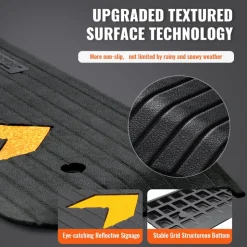 VEVOR Upgraded Rubber Threshold Ramp, 1
