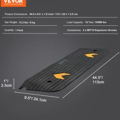 VEVOR Upgraded Rubber Threshold Ramp, 1