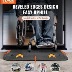 VEVOR Upgraded Rubber Threshold Ramp, 1