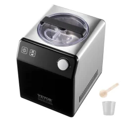 VEVOR Upright Automatic Ice Cream Maker with Built-in Compressor, 1 Quart No Pre-freezing Gelato Maker & Frozen Yogurt Machine, 4 Modes Electric Sorbet-Maker, Compressor Ice Cream Machine for Home