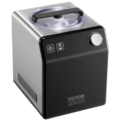 VEVOR Upright Automatic Ice Cream Maker with Built-in Compressor, 1 Quart No Pre-freezing Gelato Maker & Frozen Yogurt Machine, 4 Modes Electric Sorbet-Maker, Compressor Ice Cream Machine for Home