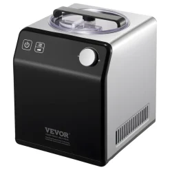 VEVOR Upright Automatic Ice Cream Maker with Built-in Compressor, 1 Quart No Pre-freezing Gelato Maker & Frozen Yogurt Machine, 4 Modes Electric Sorbet-Maker, Compressor Ice Cream Machine for Home